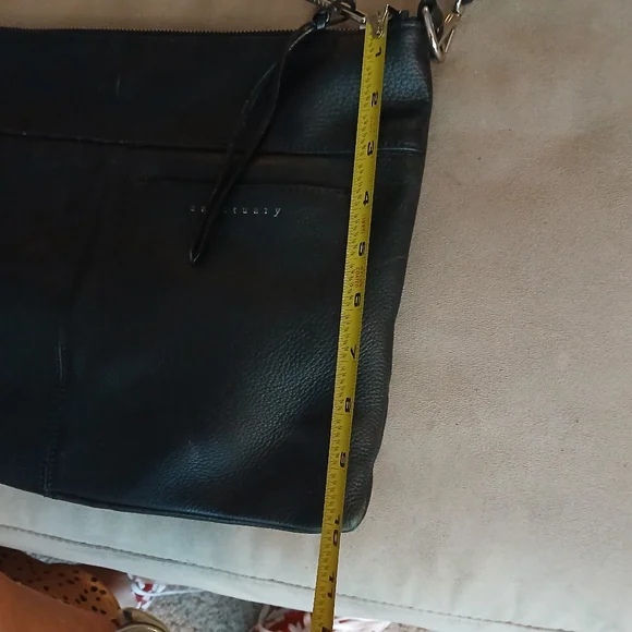 Sanctuary 100% Leather Black Large Festival Crossbody Boho Purse-GUC - Picture 9 of 14